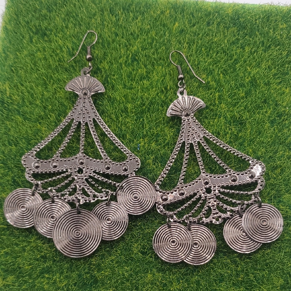 Edwardian X x Fan Chandelier Earrings E1039